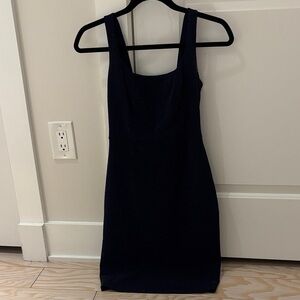 Aqua Midnight Blue Mini Dress
